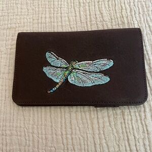 Dragonfly Embroidered Wallet